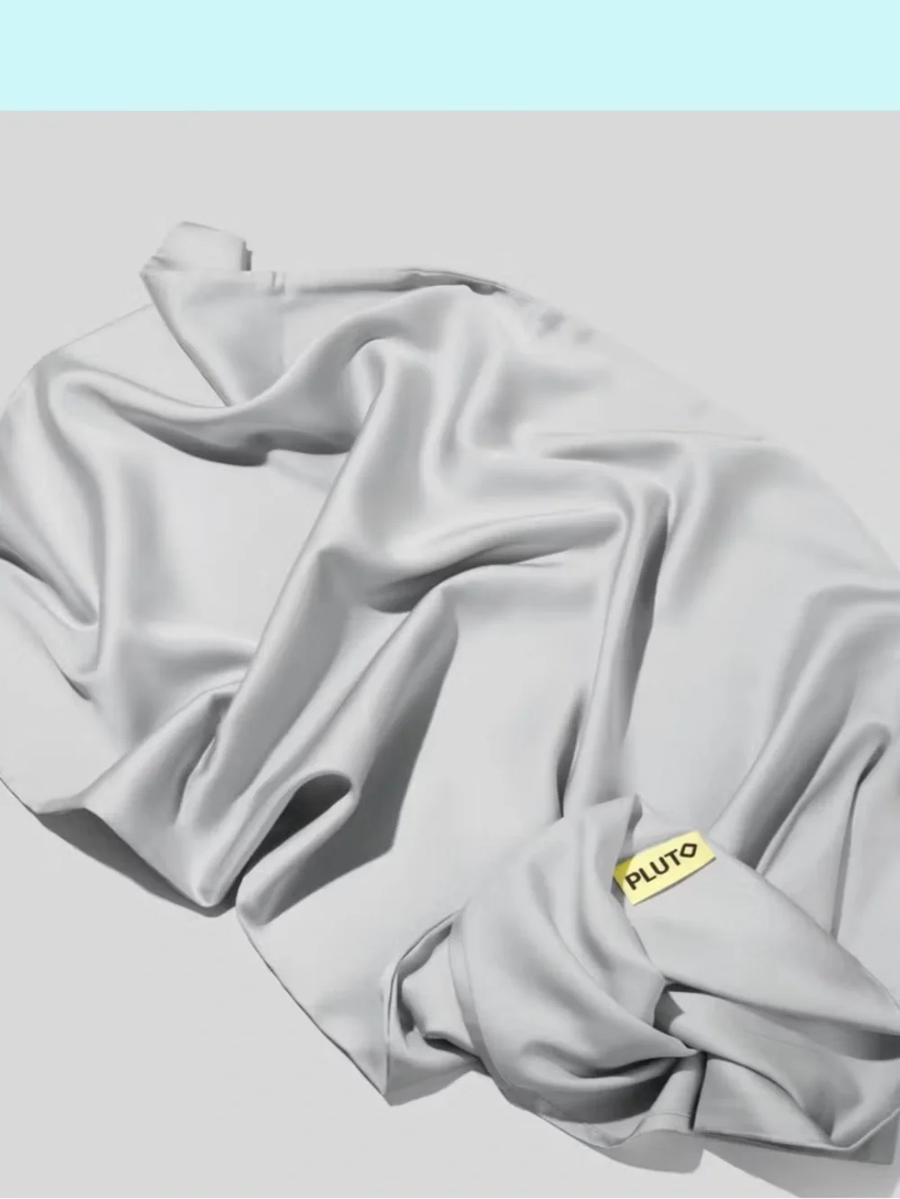 Pluto Light Blue Pillowcase — Silky-Soft Cooling Cover